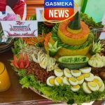 Peringatan HUT ke-77 RI, SMK Gasmeka Banjir 27 Tumpeng